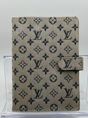 Vintage Louis Vuitton LV Blue Mini Lin PM Agenda